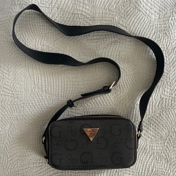 GUESS | Charlestown Mini Crossbody | Black and Gray - Picture 1 of 5